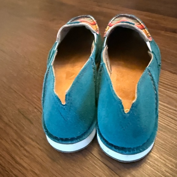 Ariat Women’s Cruiser Teal Suede Serape Southwestern Casual Shoes Size 9 - Picture 7 of 9
